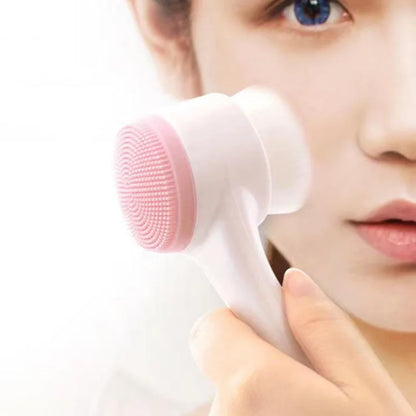 2-in-1 Double-Sided Silicone Face Brush